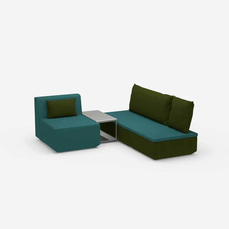 Pouf mit Topper