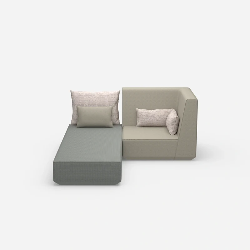 Schlafsofa mit Sessel