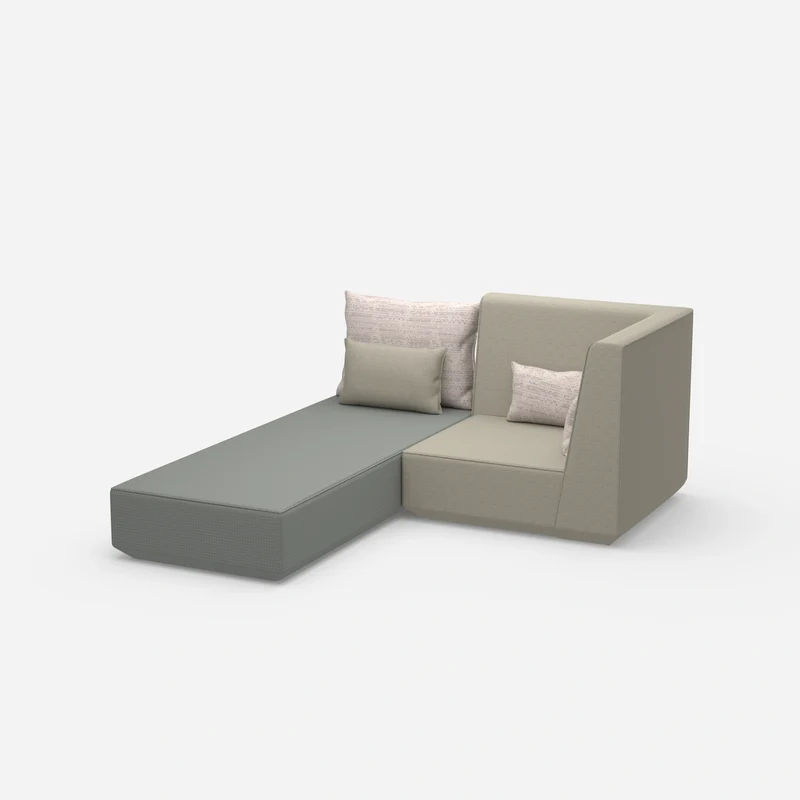 Schlafsofa mit Sessel