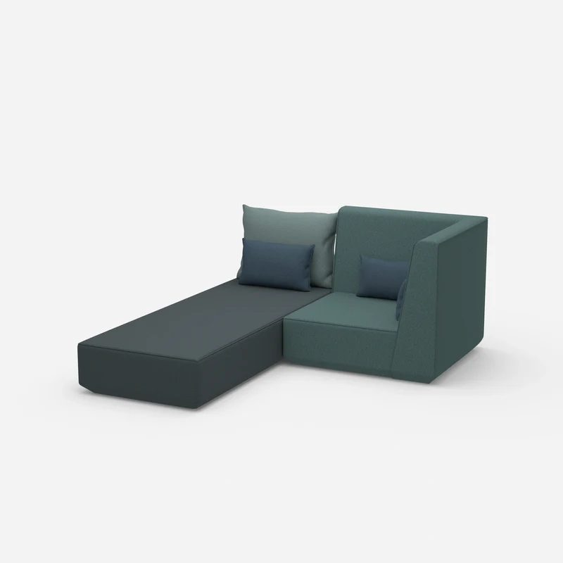 Schlafsofa mit Sessel