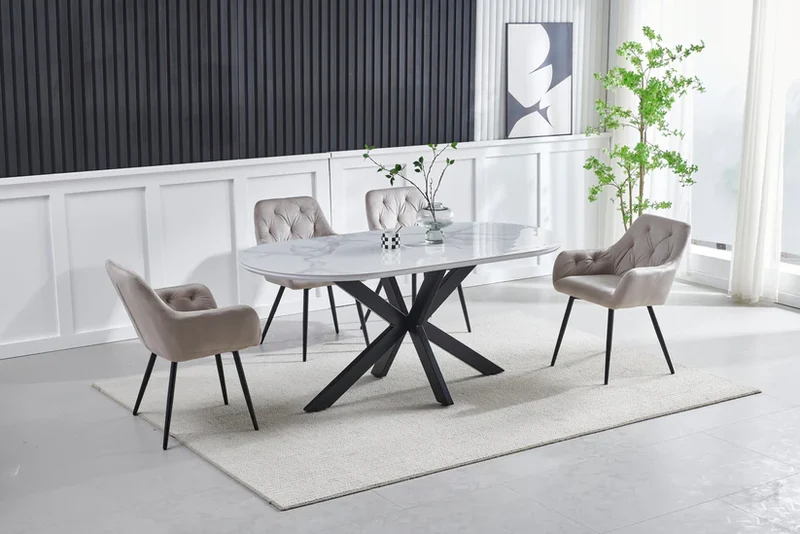 Table à Manger OPHÉLIA – Ovale Céramique – 150 cm