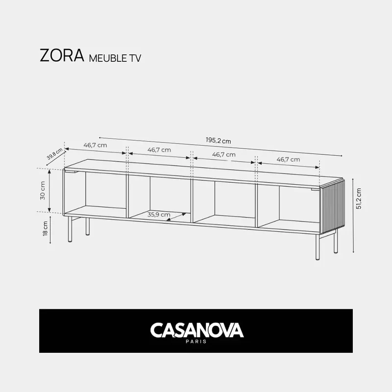 ZORA - MEUBLE TV