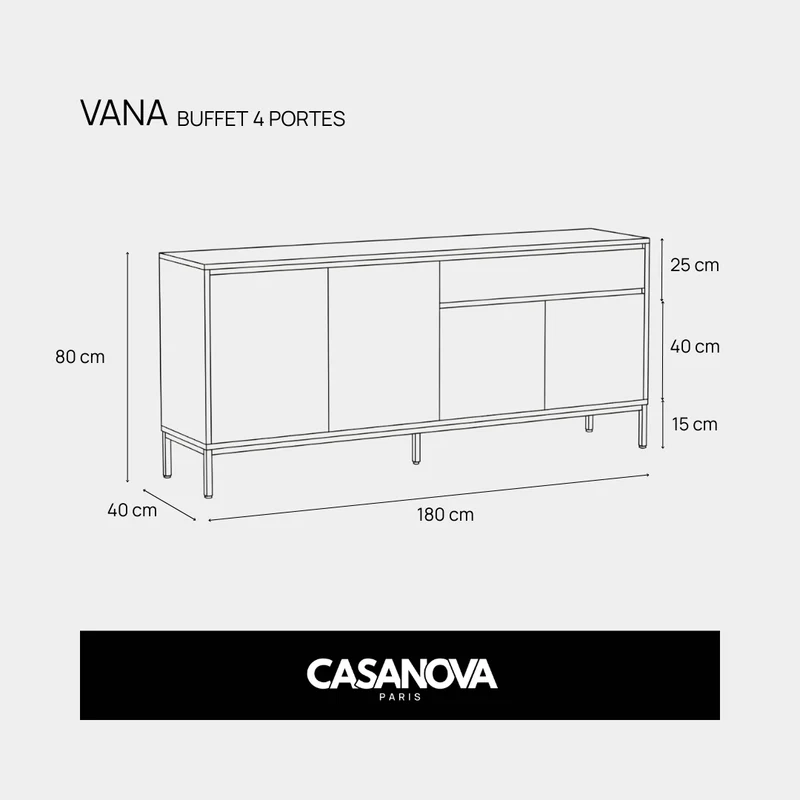 VANA - BUFFET 4 PORTES
