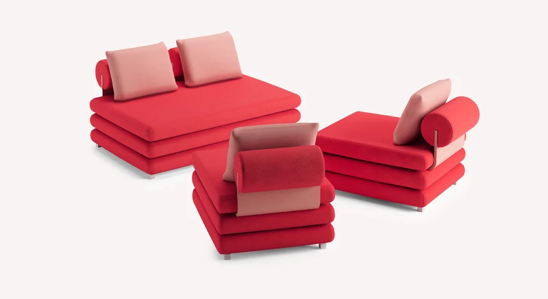 Lot canapé et fauteuils SUISSE
