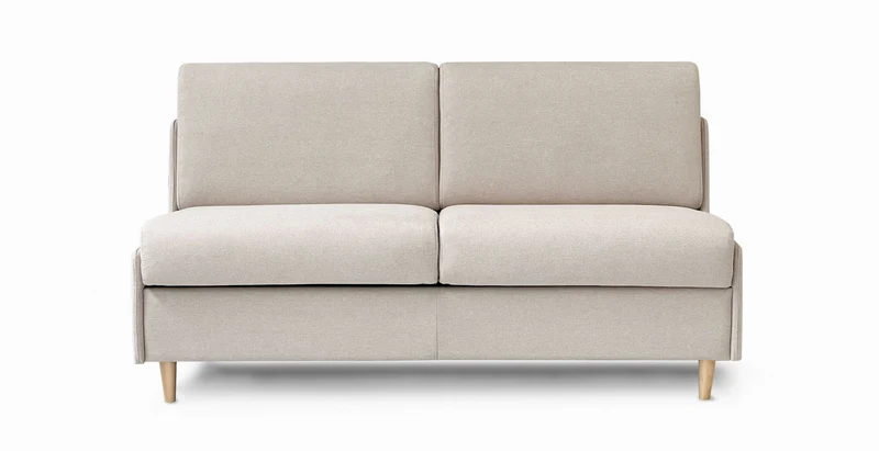 Canapé CONVERTIBLE CENTER convertible 2 places Beaulieu tissu beige