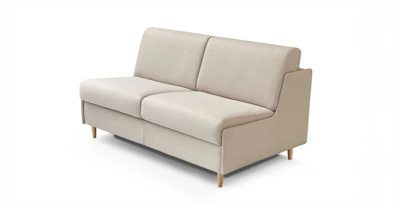 Canapé CONVERTIBLE CENTER convertible 2 places Beaulieu tissu beige