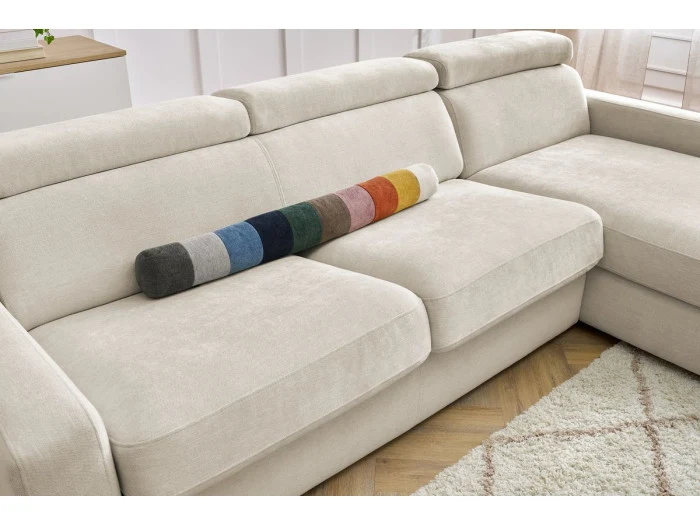Canapé d'angle convertible BOBOCHIC Monaco beige 160