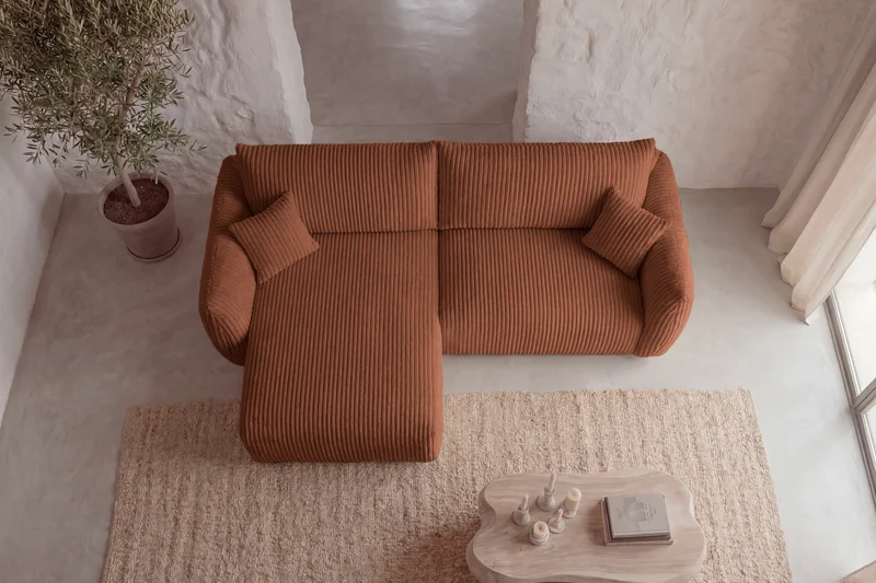 ELIO ANGLE MINI - Gros velours côtelé