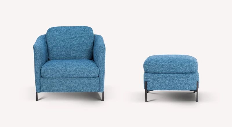 Lot fauteuil et pouf LAPP