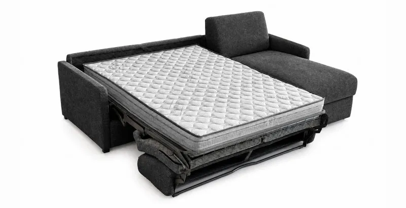PALAVAS - Canapé d'angle convertible 5 places - Velours