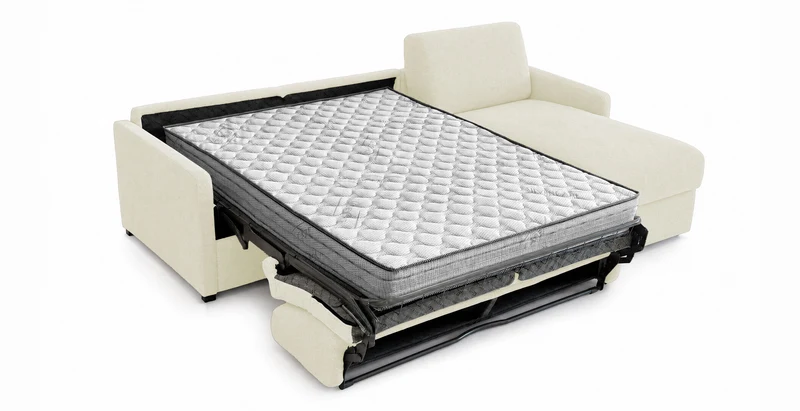 PALAVAS - Canapé d'angle convertible 5 places - Velours