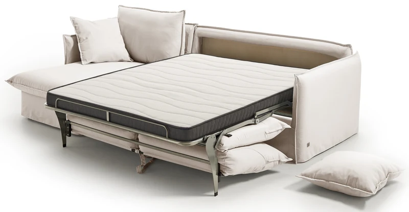 SALLANCHES - Canapé d'angle convertible - Angle gauche - 5 places - Toile