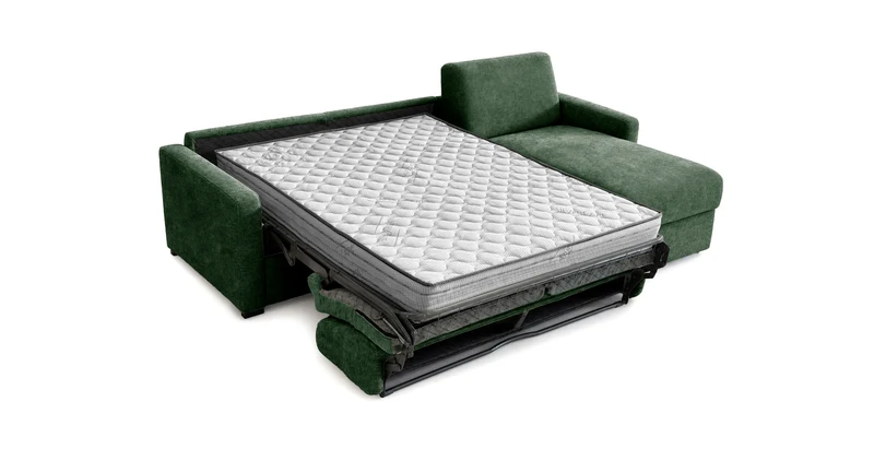 PASSY - Canapé d'angle convertible 6 places - Velours