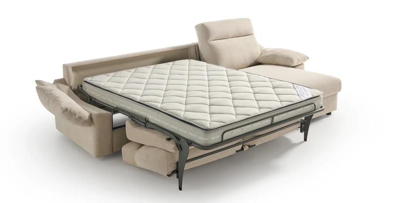 RODEZ - Canapé d'angle convertible 5 places - Velours