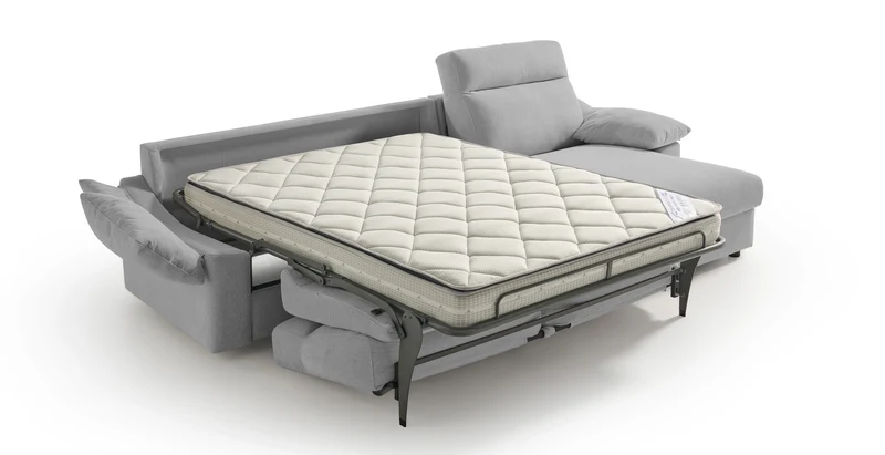 RODEZ - Canapé d'angle convertible 5 places - Velours