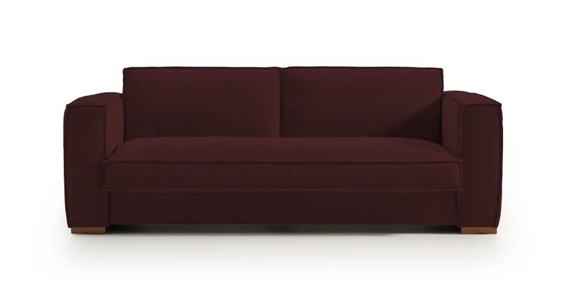 BALDO - Canapé convertible 3 places - Velours texturé