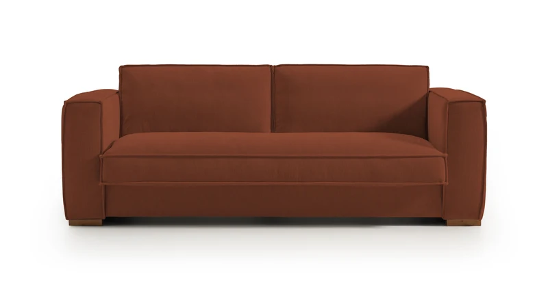BALDO - Canapé convertible 3 places - Velours texturé