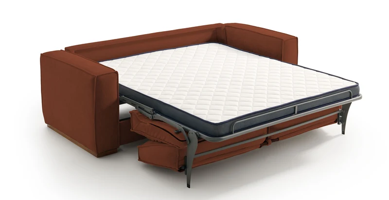 BALDO - Canapé convertible 3 places - Velours texturé