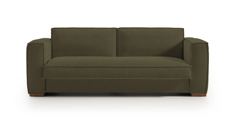 BALDO - Canapé convertible 3 places - Velours texturé