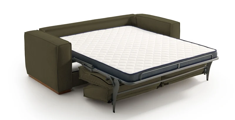 BALDO - Canapé convertible 3 places - Velours texturé
