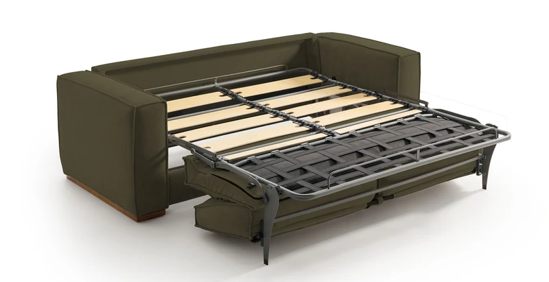 BALDO - Canapé convertible 3 places - Velours texturé
