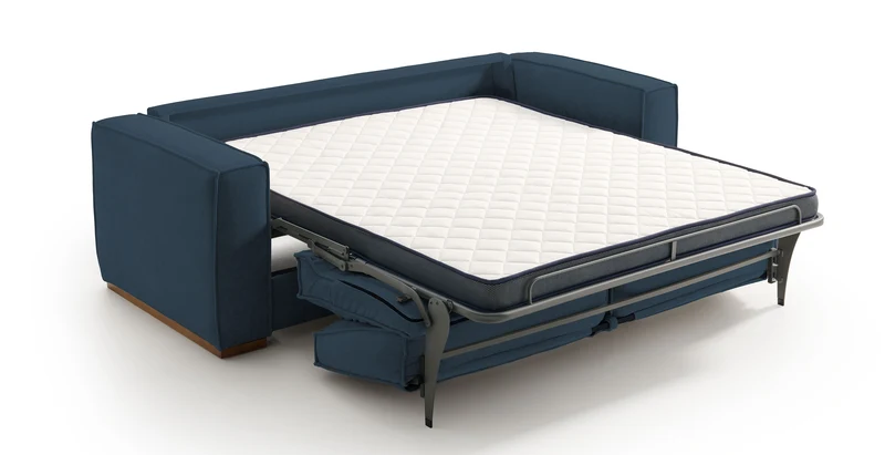 BALDO - Canapé convertible 3 places - Velours texturé