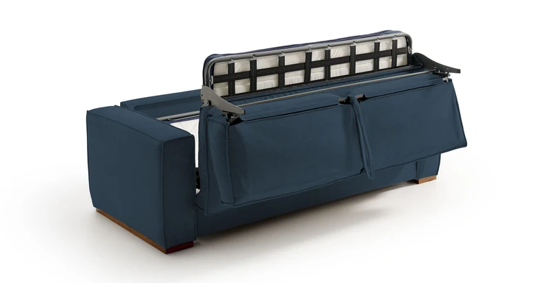 BALDO - Canapé convertible 3 places - Velours texturé