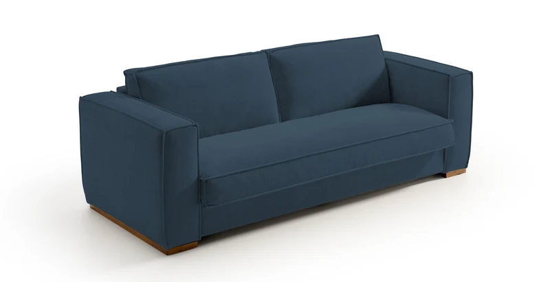 BALDO - Canapé convertible 3 places - Velours texturé