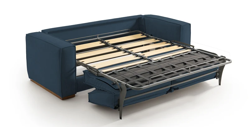 BALDO - Canapé convertible 3 places - Velours texturé