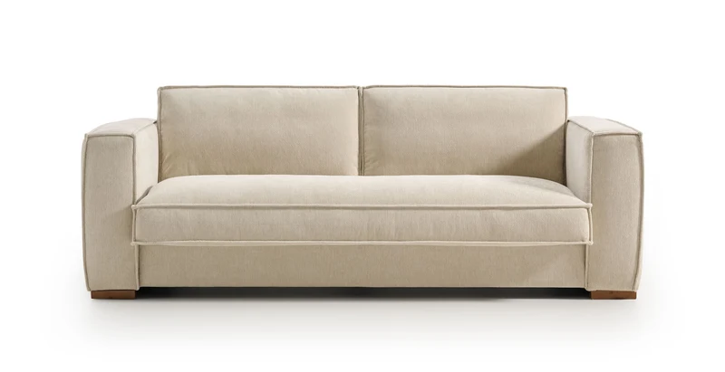 BALDO - Canapé convertible 3 places - Velours texturé