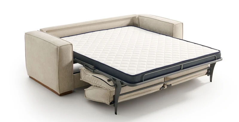 BALDO - Canapé convertible 3 places - Velours texturé