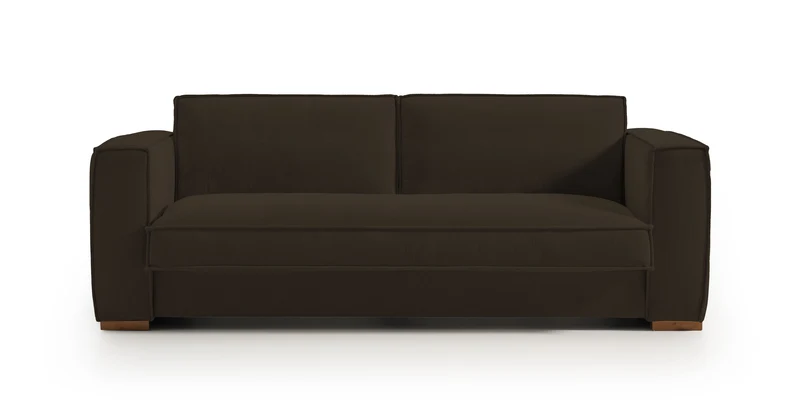 BALDO - Canapé convertible 3 places - Velours texturé