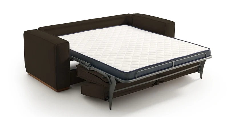 BALDO - Canapé convertible 3 places - Velours texturé