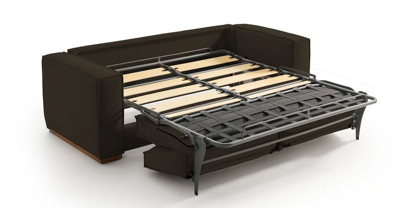BALDO - Canapé convertible 3 places - Velours texturé