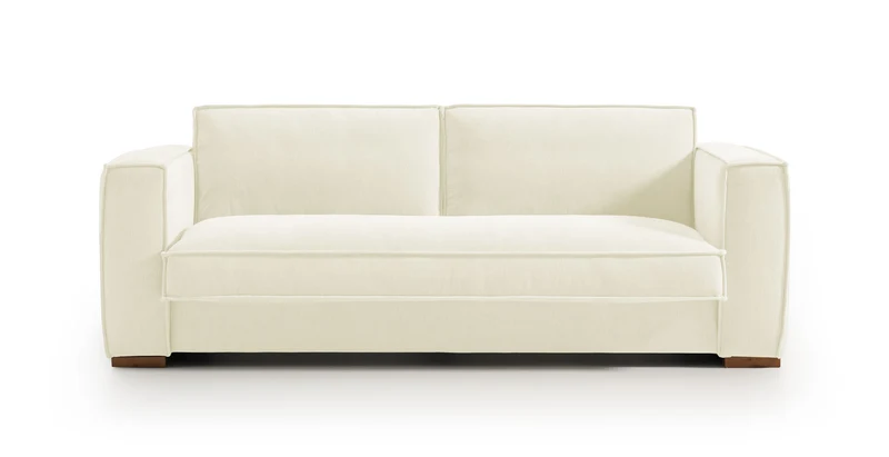 BALDO - Canapé convertible 3 places - Velours texturé