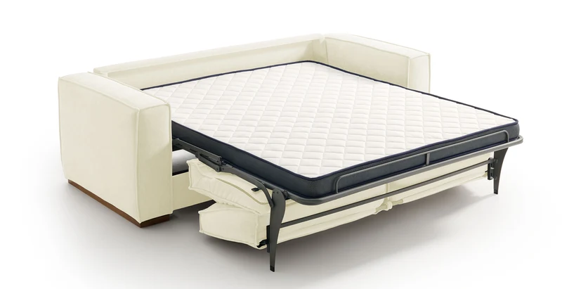 BALDO - Canapé convertible 3 places - Velours texturé