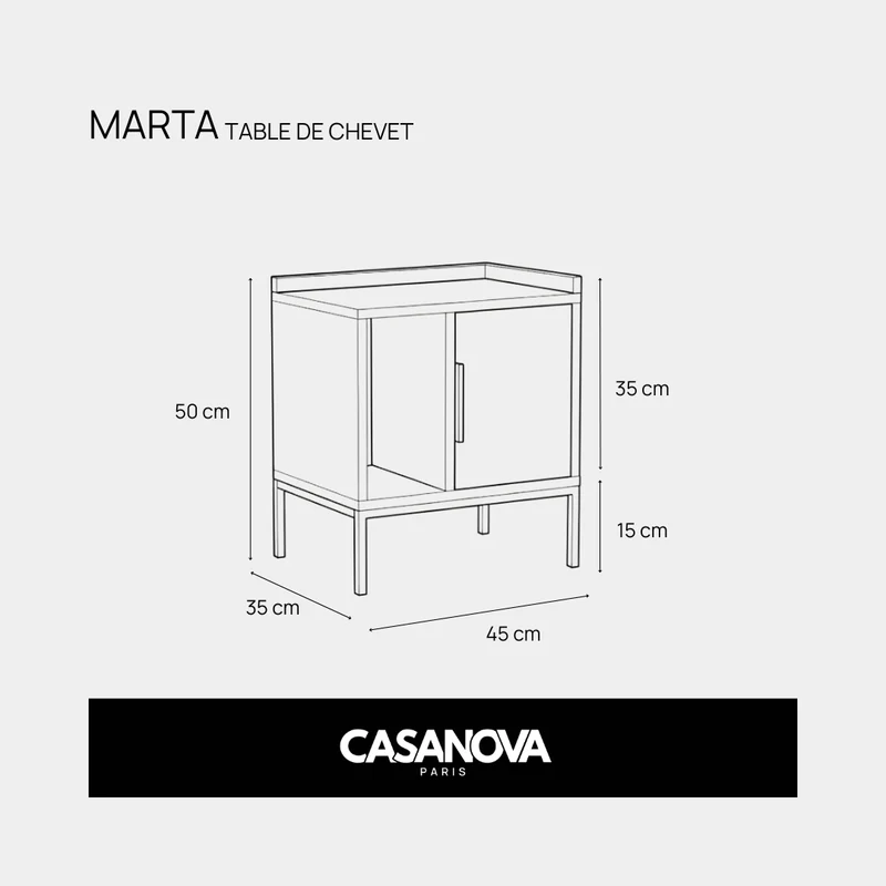 MARTA - TABLE DE CHEVET