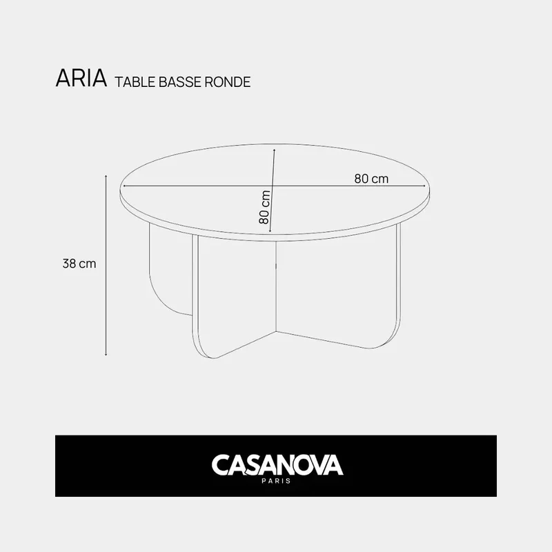 ARIA - TABLE BASSE RONDE
