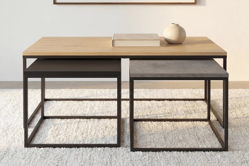 TRIO OPAL - TABLE BASSE
