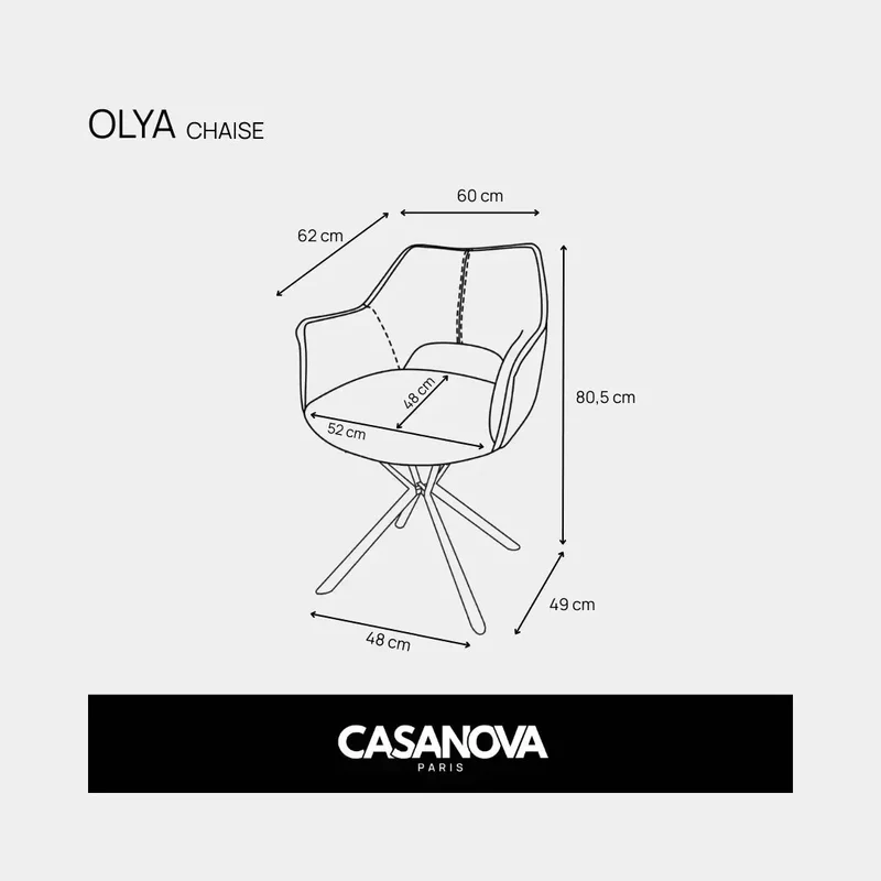 LOT OLYA - FAUTEUIL