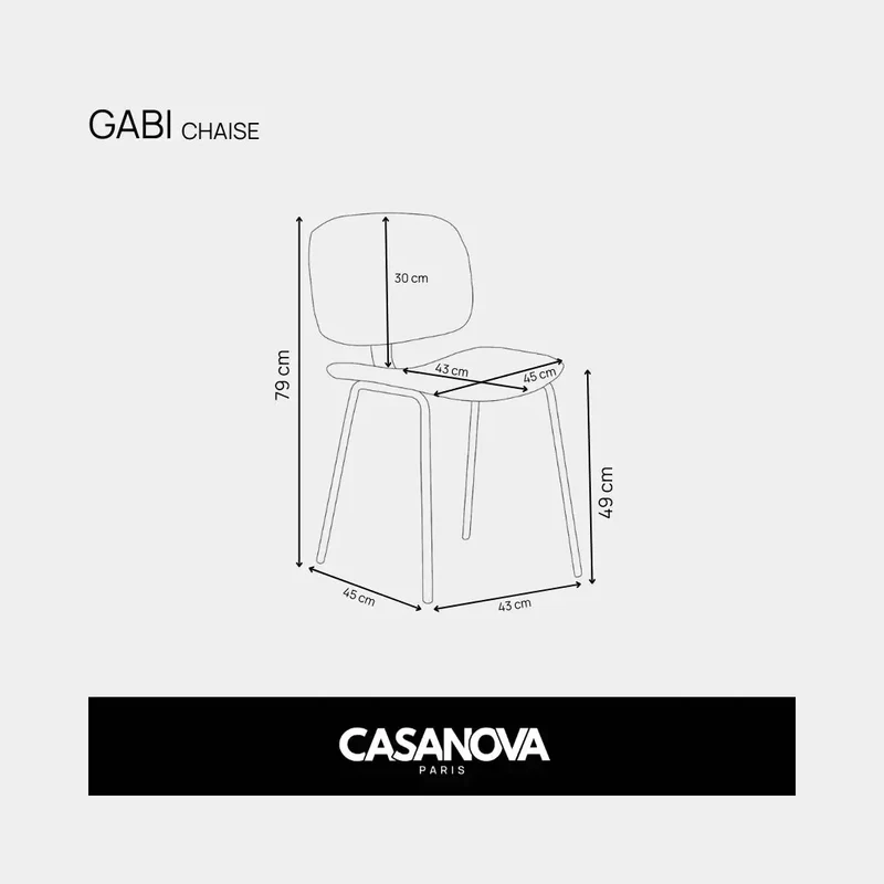 LOT GABI - CHAISE