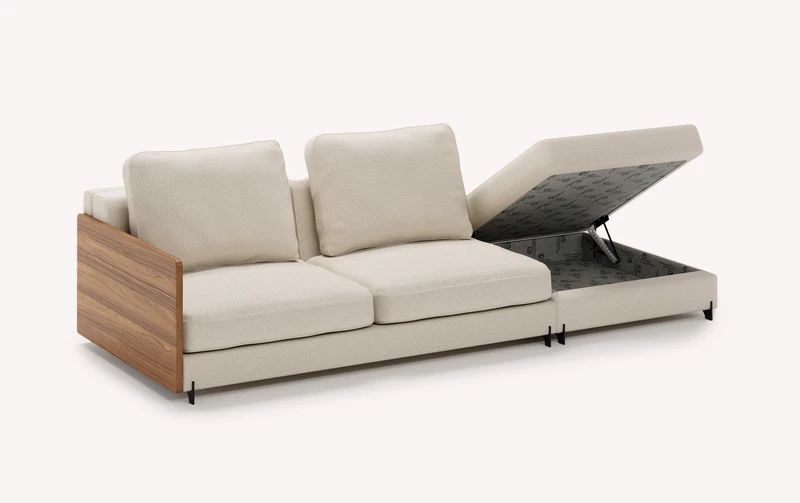 Module NELLY Pouf Coffre +500 tissus & cuirs