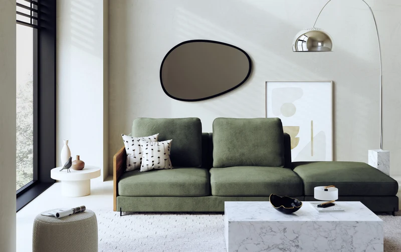 Module NELLY Pouf Coffre +500 tissus & cuirs