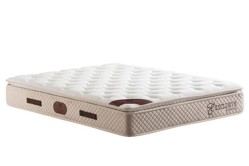 Matelas San Martino Exclusif Ressorts Beige 32cm d'Épaisseur Avec Surmatelas Intégré