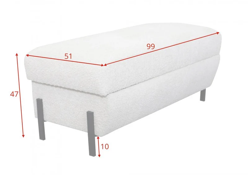POUF COFFRE RECTANGLE