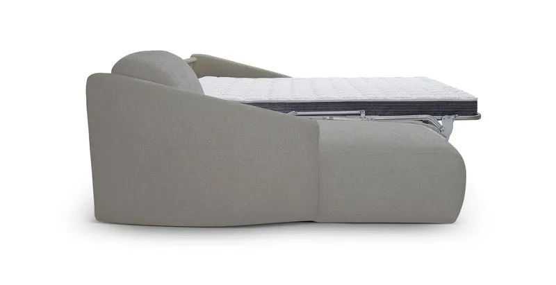 MOUGINS - Canapé d'angle convertible 5 places - Gauche - Velours chenille