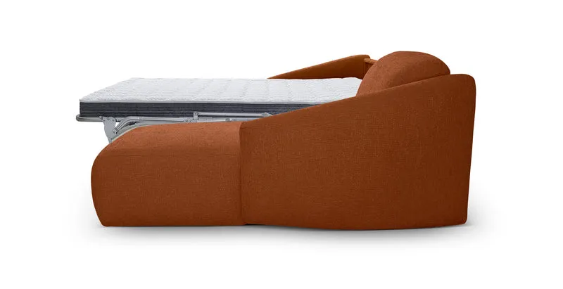 MOUGINS - Canapé d'angle convertible 5 places - Droite - Velours chenille