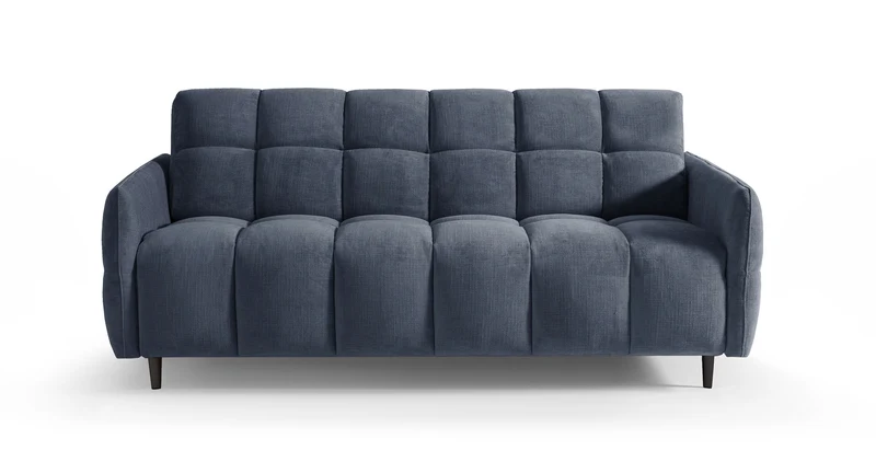 DOMINO Canapé convertible 4 places - Couchage 160 - Velours texturé