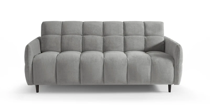 DOMINO Canapé convertible 4 places - Couchage 160 - Velours texturé