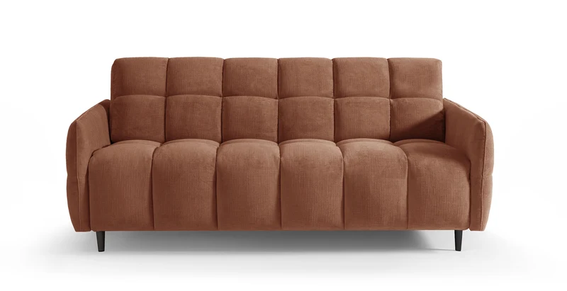 DOMINO Canapé convertible 4 places - Couchage 160 - Velours texturé